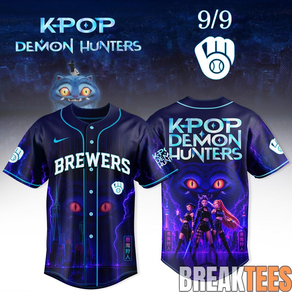 Milwaukee Brewers x KPop Demon Hunters Night 2026 Baseball Jersey Milwaukee Brewers x KPop Demon Hunters Night 2026 Baseball Jersey