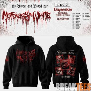 Motionless In White Leg 2 of The Sweat And Blood Tour 2026 Hoodie