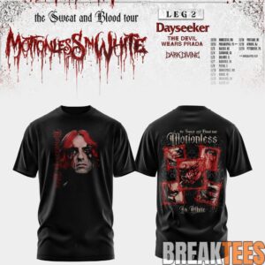 Motionless In White Leg 2 of The Sweat And Blood Tour 2026 Shirt