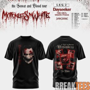 Motionless In White Leg 2 of The Sweat And Blood Tour 2026 Shirt 2