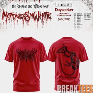 Motionless In White Leg 2 of The Sweat And Blood Tour 2026 Shirt 3