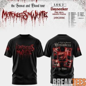Motionless In White Leg 2 of The Sweat And Blood Tour 2026 Shirt 4