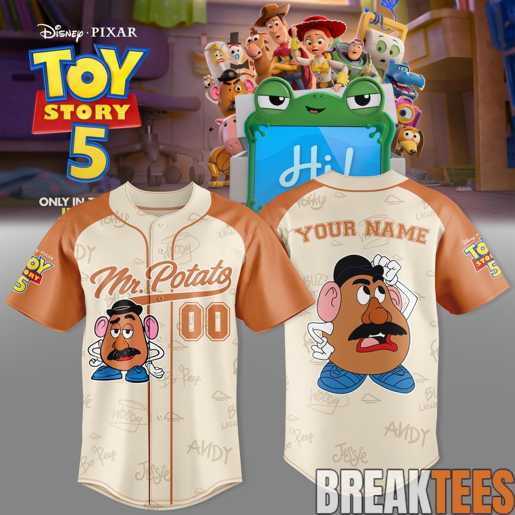 Mr. Potato Head Custom Baseball Jersey – Toy Story 5 Edition Mr. Potato Head Custom Baseball Jersey – Toy Story 5 Edition