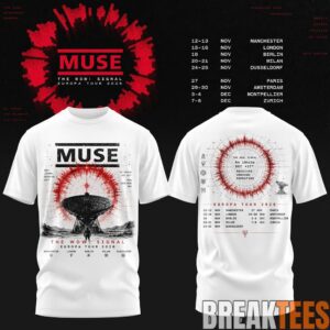 Muse – The Wow! Signal Europa Tour 2026 Tee 2