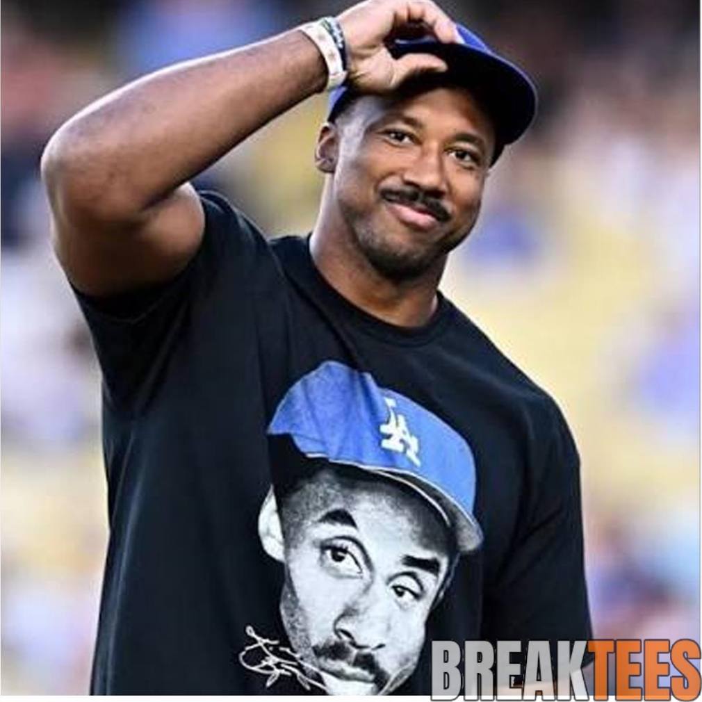 Myles Garrett Wearing LA Dodgers Kobe Bryant Shirt Myles Garrett Wearing LA Dodgers Kobe Bryant Shirt