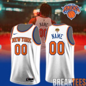 NY Knicks Jalen Brunson #11 Finals 2026 Custom Jersey White