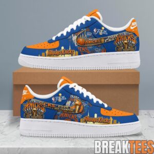 New York Knick 2026 NBA Champions 'Always Knicks' Air Force 1 Shoes 1