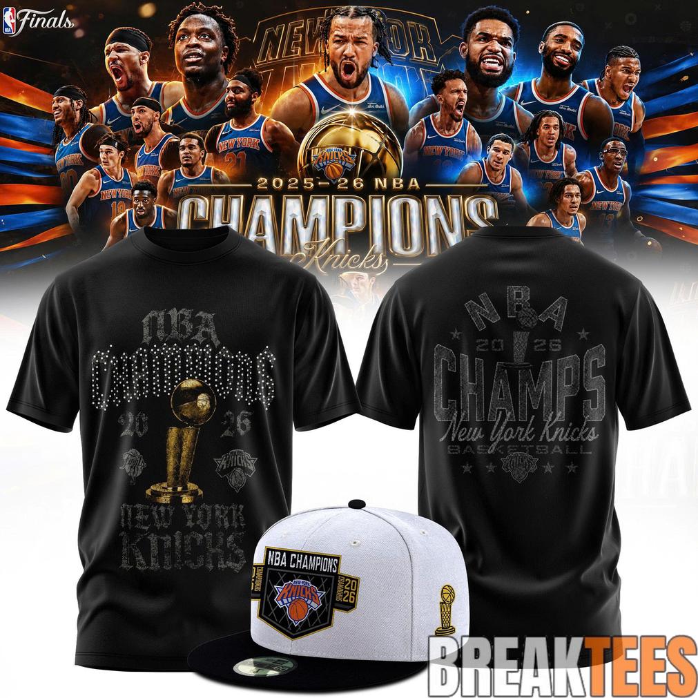 New York Knick 2026 NBA Champions Black Shirt New York Knick 2026 NBA Champions Black Shirt