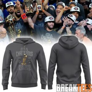 New York Knick 2026 NBA Champions ‘New York Forever’ Grey Hoodie