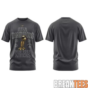 New York Knick 2026 NBA Champions 'New York Forever' Grey Shirt 1