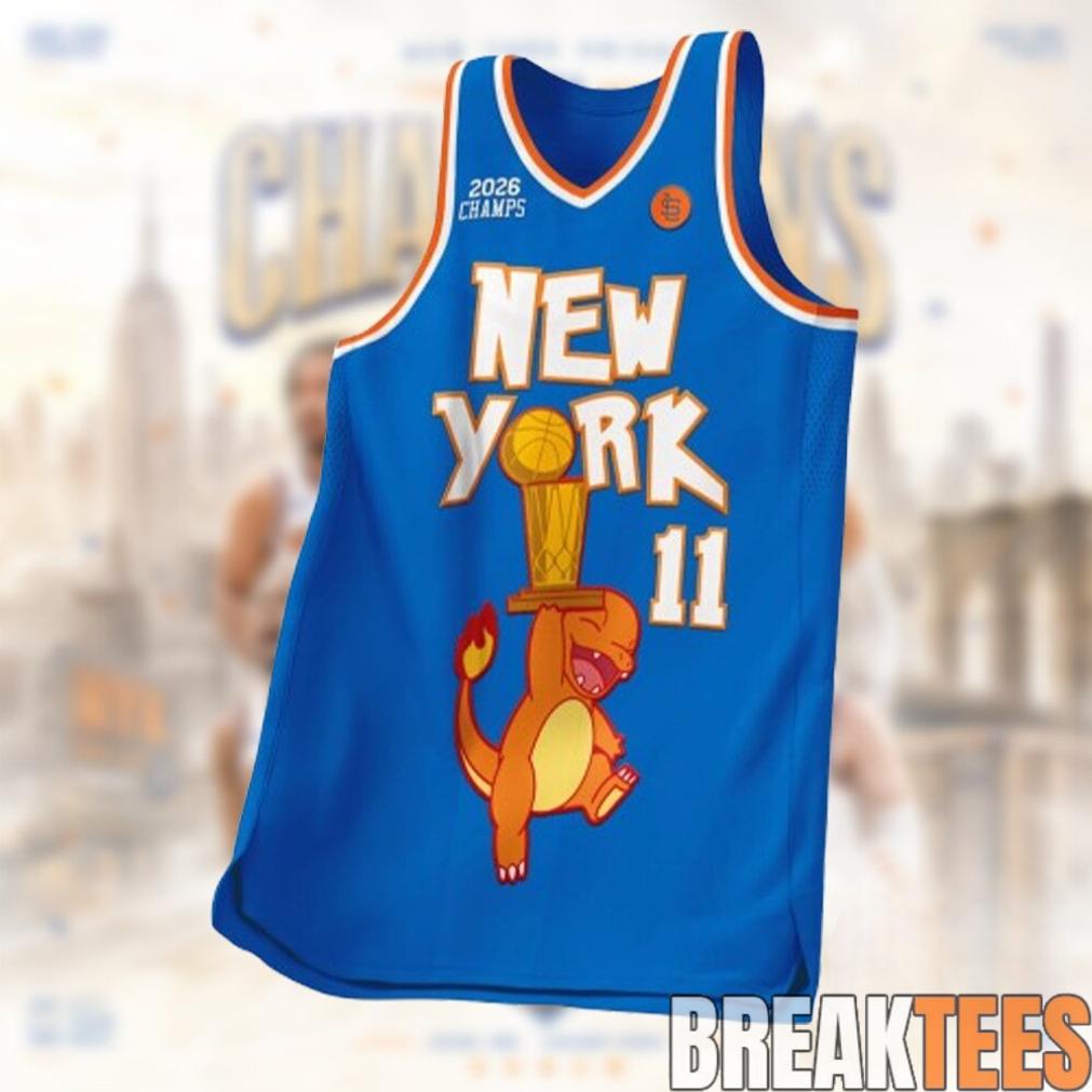 New York Knicks 2026 Champions Charizard Basketball Jersey New York Knicks 2026 Champions Charizard Basketball Jersey