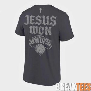 New York Knicks 2026 NBA Champions Jesus Won Shirt 2
