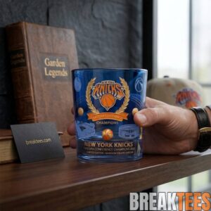 New York Knicks Eastern Conference Champions 2026 Whiskey Glass 2