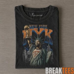 New York Knicks Jalen Brunson 2026 NBA Finals Liberty Statue Shirt