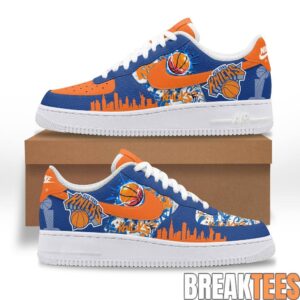 New York Knicks NBA Western Conference Champions 2026 Air Force 1 Shoes 1