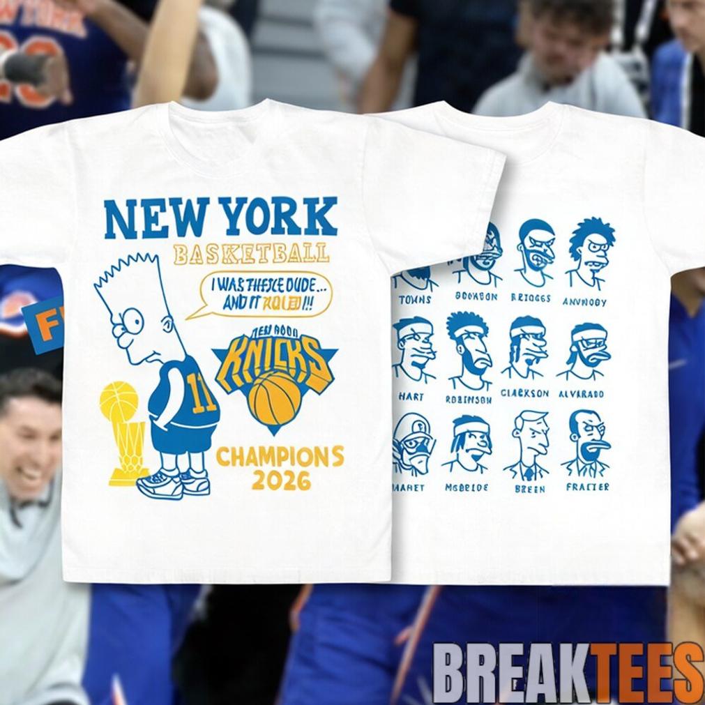 New York Knicks The Simpsons Homage 2026 NBA Finals Champions Shirt New York Knicks The Simpsons Homage 2026 NBA Finals Champions Shirt