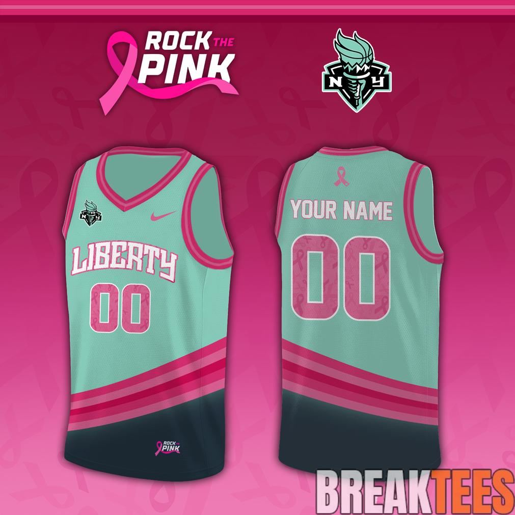 New York Liberty x Rock The Pink 2026 Custom Jersey New York Liberty x Rock The Pink 2026 Custom Jersey