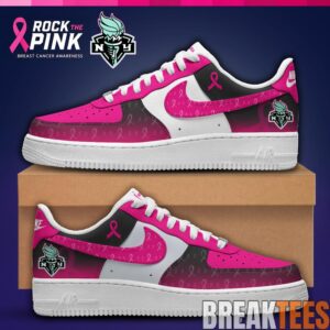 New York Liberty x Rock The Pink Air Force 1 Custom For Fans