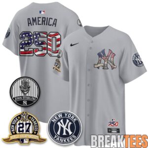 New York Yankees Independence Day 250 Years USA Special Baseball Jersey 1