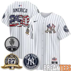 New York Yankees Independence Day 250 Years USA Special Baseball Jersey 2