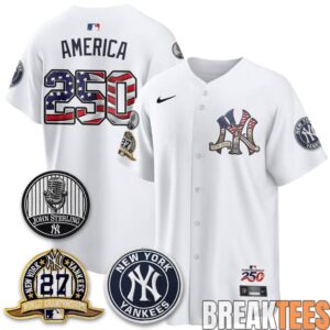 New York Yankees Independence Day 250 Years USA Special Baseball Jersey 3