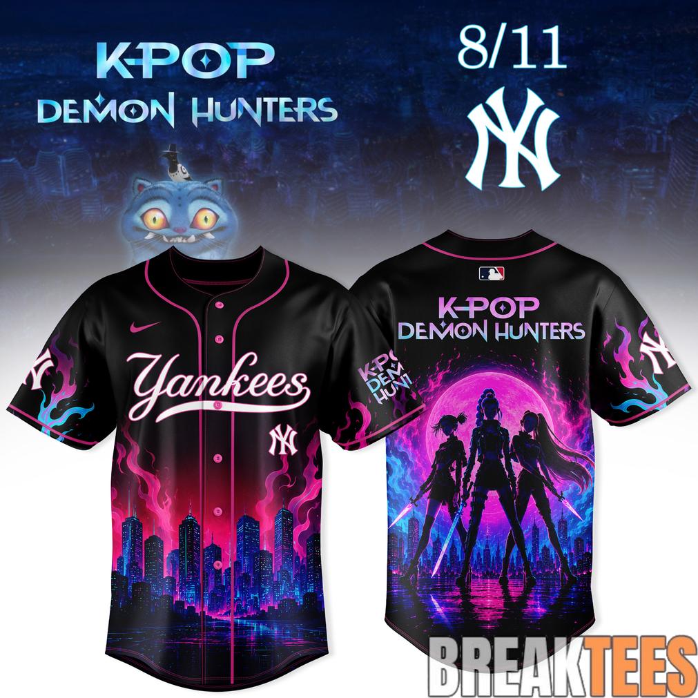 New York Yankees x KPop Demon Hunters Night 2026 Baseball Jersey New York Yankees x KPop Demon Hunters Night 2026 Baseball Jersey
