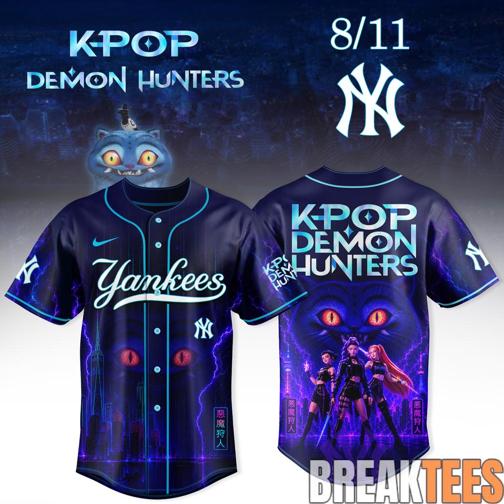 New York Yankees x KPop Demon Hunters Night 2026 Baseball Jersey New York Yankees x KPop Demon Hunters Night 2026 Baseball Jersey