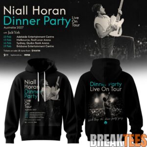 Niall Horan Dinner Party Live On Tour Australia Hoodie Black Style 2 Niall Horan Dinner Party Live On Tour Australia Hoodie Black Style 2