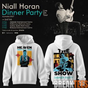 Niall Horan Dinner Party Live On Tour Australia Hoodie White Special