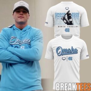 North Carolina 2026 NCAA Baseball Mens College World Series Omaha Blue TShirt 2