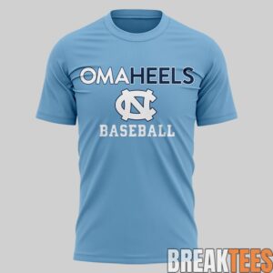 North Carolina Tar Heels Baseball College World 2026 Series Omaheels 3D T-Shirt 1