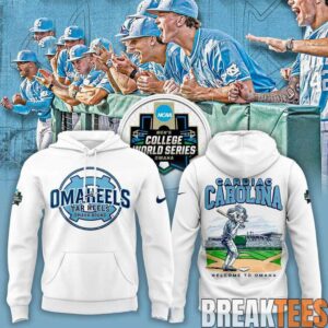 North Carolina Tar Heels Cardiac Carolina Welcome To Omaha 2026 Hoodie 1