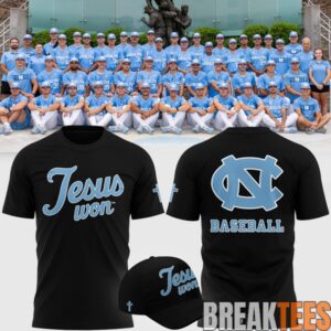 North Carolina Tar Heels JESUS WON Tshirt 1