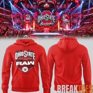 Ohio State Buckeyes Limited Edition WWE Monday Night RAW At Schottenstein Center Hoodie 2