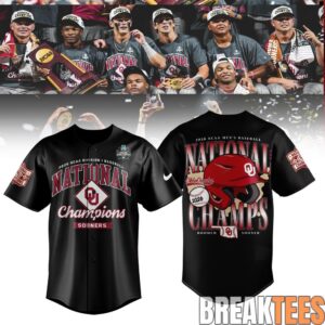 Oklahoma Sooners 2026 National Champions Baseball Jersey