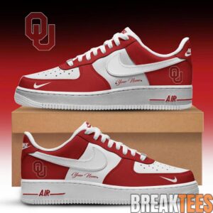 Oklahoma Baseball Edition Nike Air Force 1 Low Custom For Fans