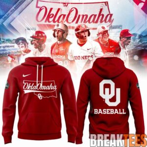 Oklahoma Baseball Omaha 2026 Mens College World Series Hoodie