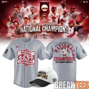 Oklahoma Sooners 2026 NCAA Baseball National Champions Jersey 2