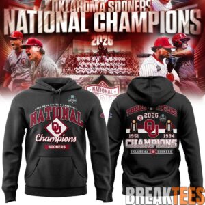 Oklahoma Sooners 2026 NCAA Baseball National Champions Hoodie 1