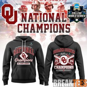 Oklahoma Sooners 2026 NCAA Division I Baseball National Champ Hoodie