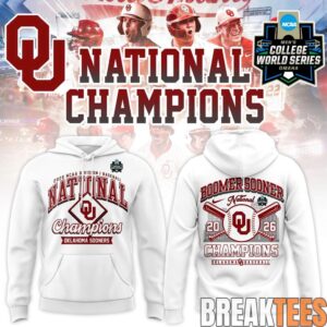 Oklahoma Sooners 2026 NCAA Division I Baseball National Champ Hoodie 1