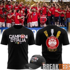 Olimpia Milano 2026 Italian Champions T-Shirt