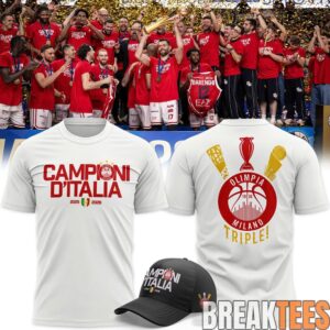 Olimpia Milano 2026 Italian Champions T-Shirt 1