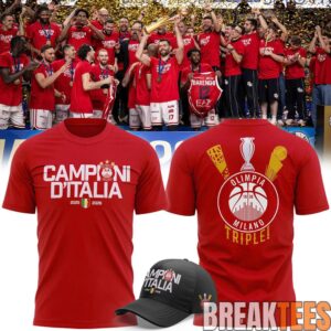 Olimpia Milano 2026 Italian Champions T-Shirt 2