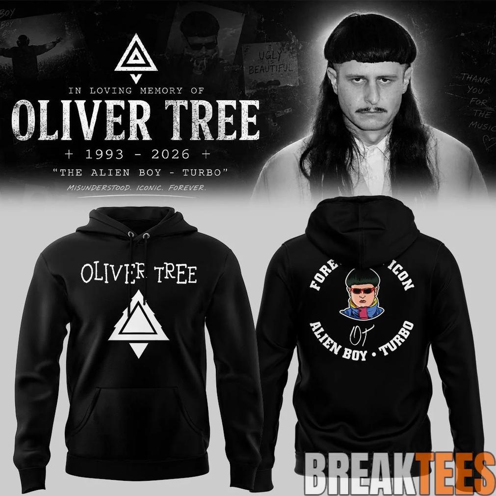 Oliver Tree In Loving Memory Limited Edition Black Hoodie Oliver Tree In Loving Memory Limited Edition Black Hoodie