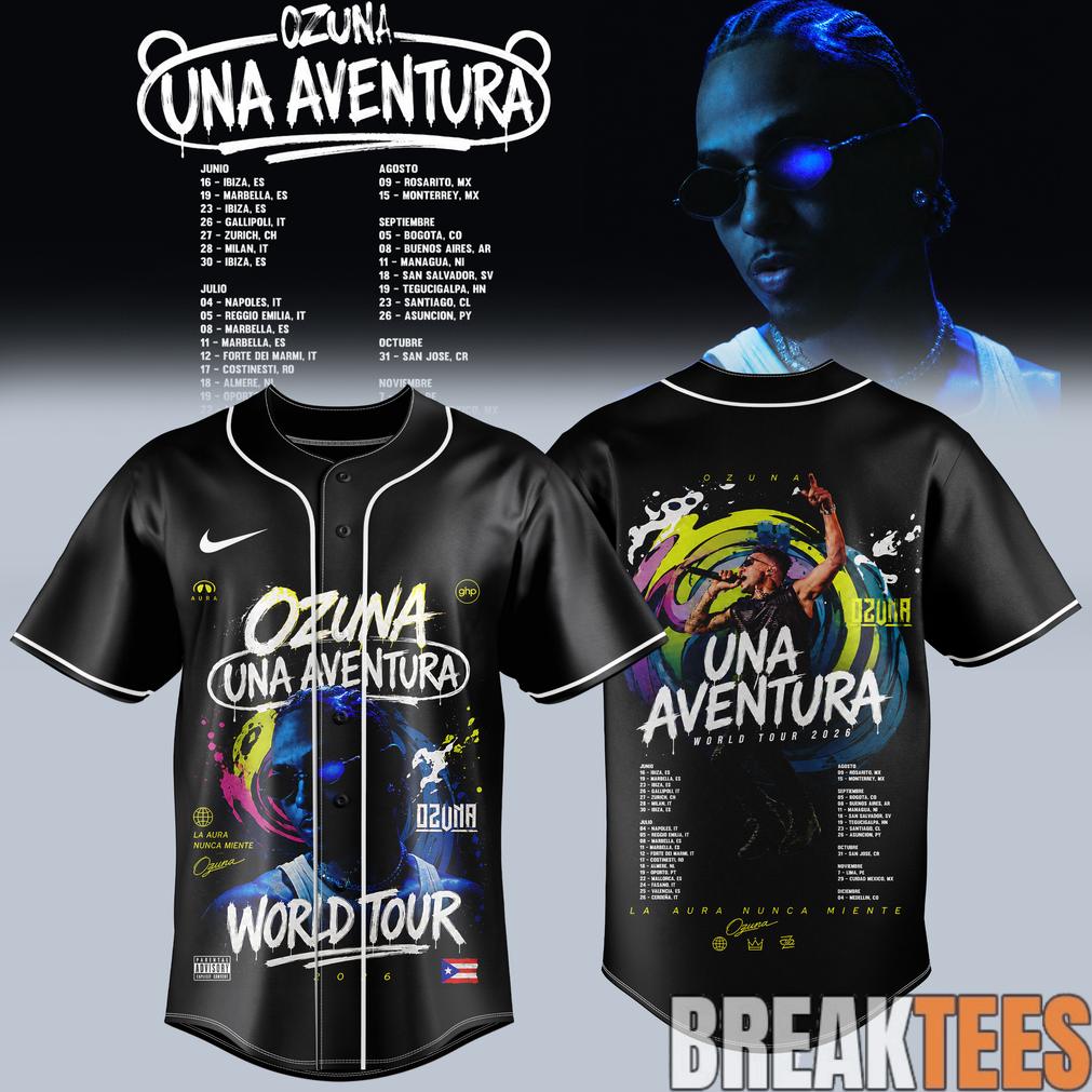 Ozuna Una Aventura World Tour Limited Edition Baseball Jersey Ozuna Una Aventura World Tour Limited Edition Baseball Jersey