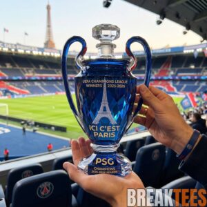 PSG 2025-2026 UCL Champion Commemorative Whiskey Bottle 1