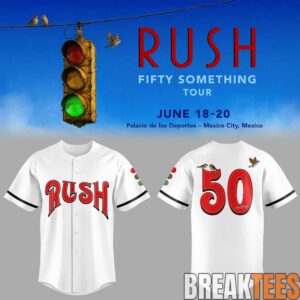 RUSH Fifty Something Tour Baseball Jersey