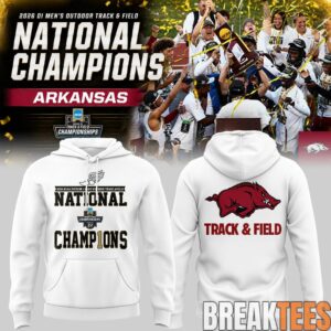 Razorbacks 2026 D1 Men’s Outdoor Track&Field National Champions Hoodie 4