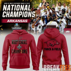 Razorbacks 2026 D1 Men’s Outdoor Track&Field National Champions Hoodie 5